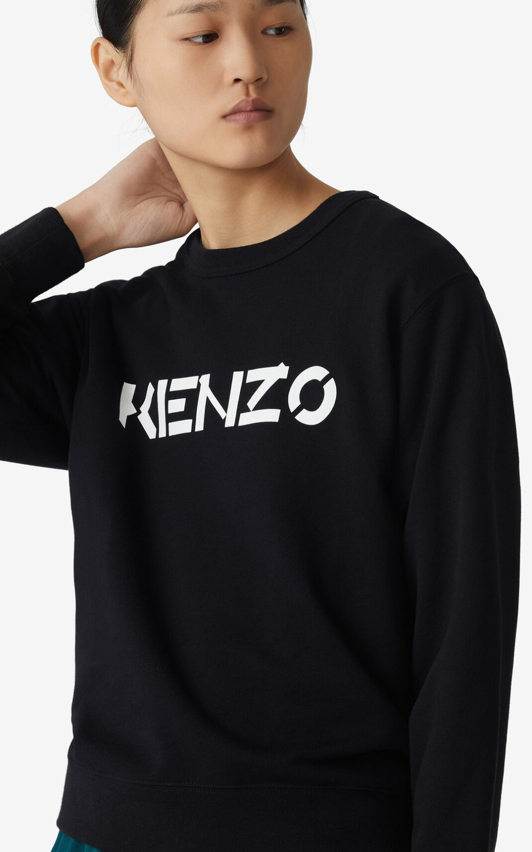 Kenzo Logo Sudadera Mujer Negras | 7951438-HN